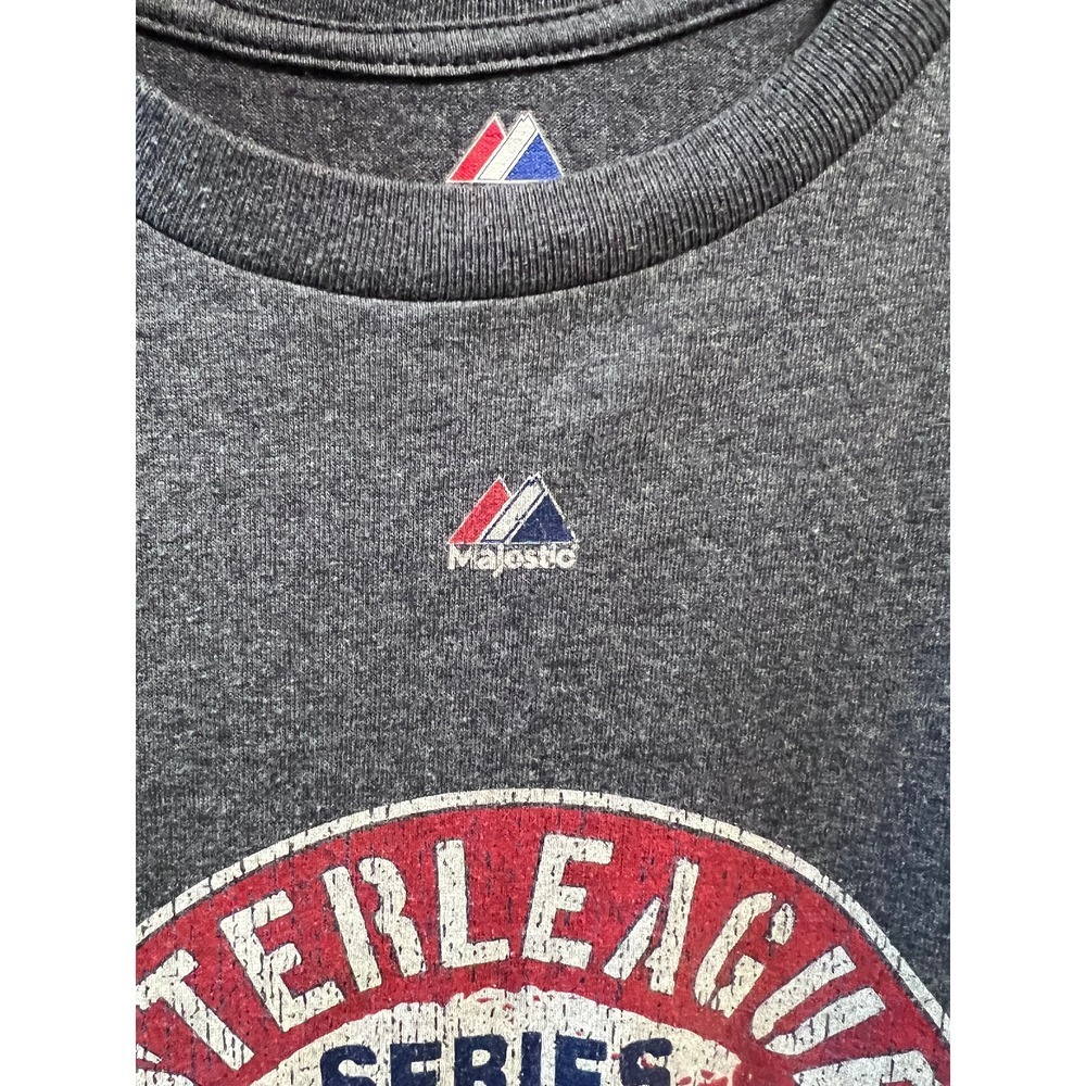 Majestic Chicago Cubs T-Shirt Interleague Series Baseball Graphic Tee Small - Picture 3 of 5